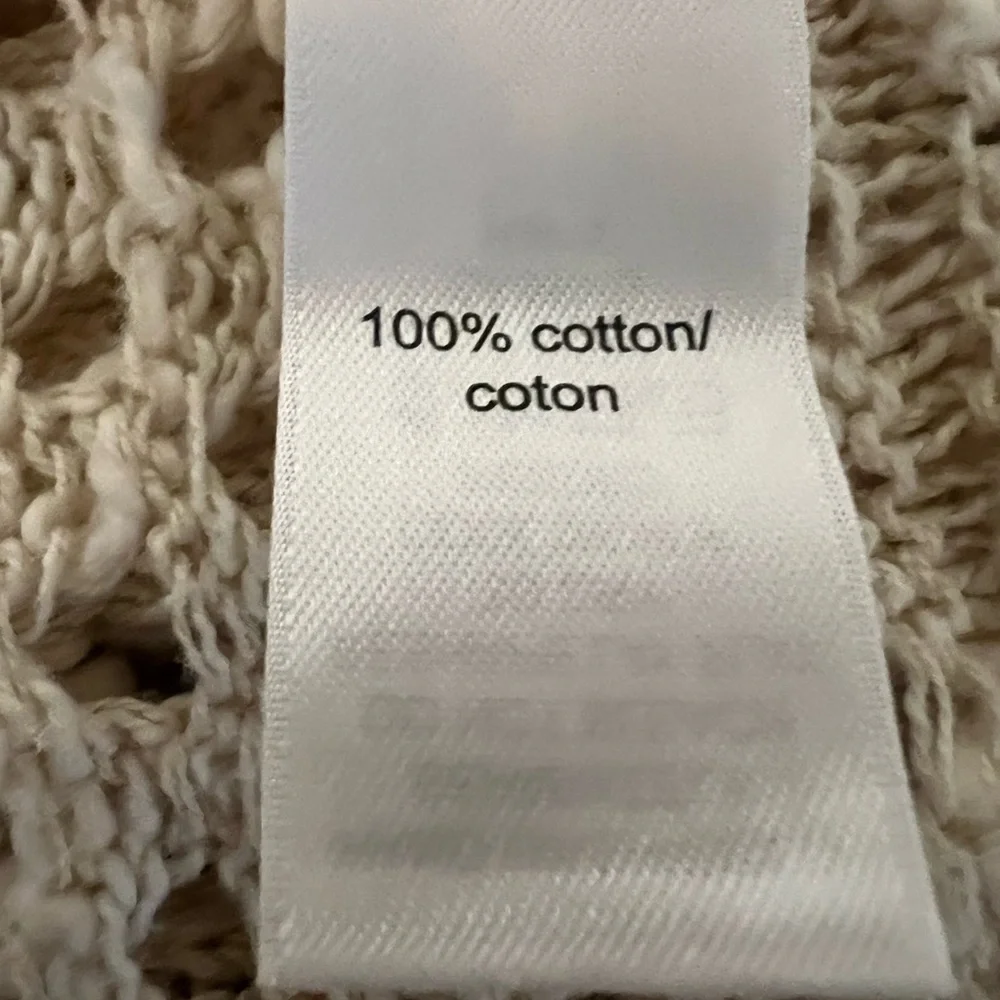 Maurices Small/Medium 100% Cotton Knit Fringe Boho Cardigan - Picture 6 of 7